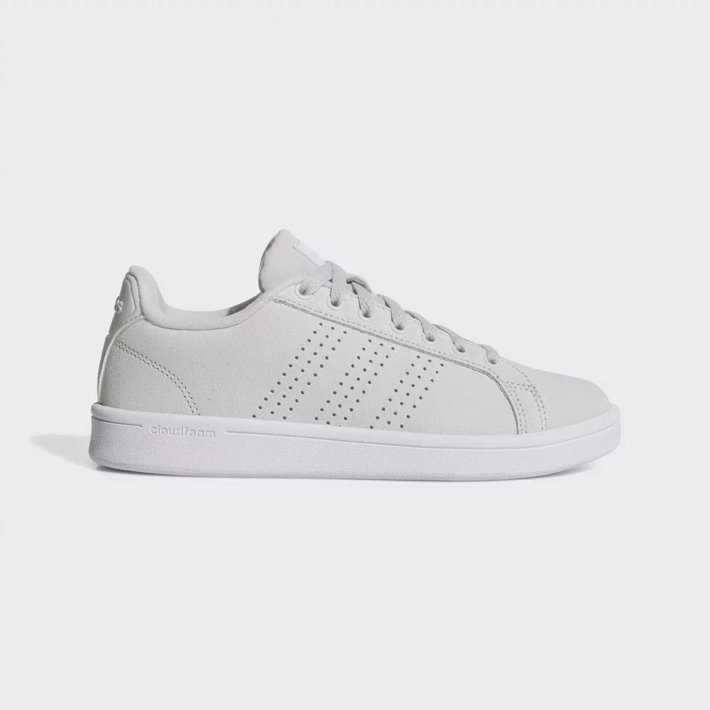 Adidas Cloudfoam Advantage Clean Tenis Grises Para Mujer (MX-19731)